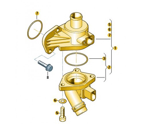 Regulator płynu chłodzącego (nr katalogowy: 06F121111F)