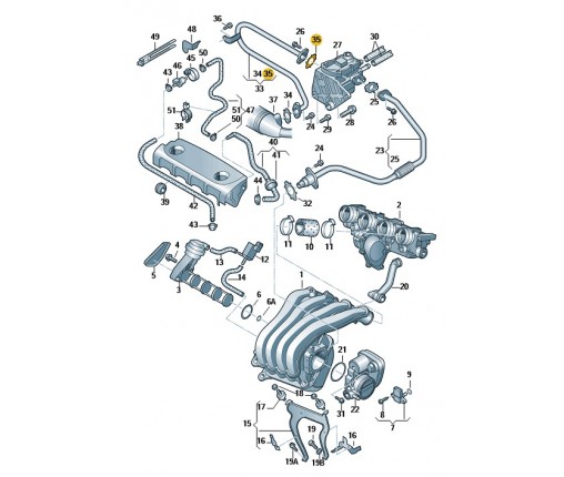 Uszczelka (nr katalogowy: 06F131547A)