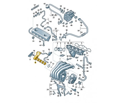 Zespół napędu regulacji (nr katalogowy: 06F133619A)