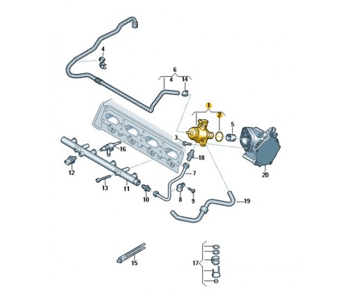 Pompa paliwa (nr katalogowy: 06G127027R)