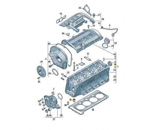 Zawór zwrotny (nr katalogowy: 06H103175B)