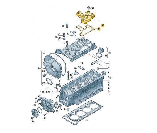 Oddzielacz oleju (nr katalogowy: 06H103495AH)