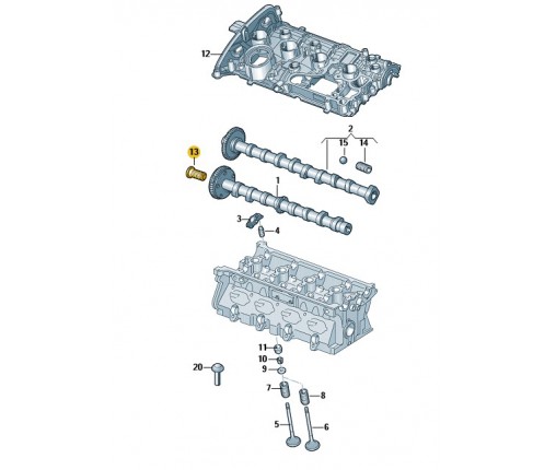 Zawór sterujący (nr katalogowy: 06H109257C)
