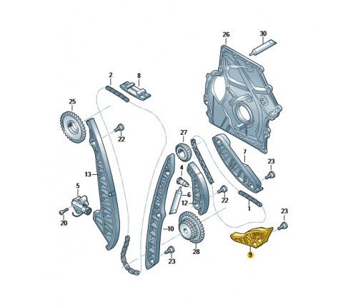 Szyna slizgowa (nr katalogowy: 06H109469AH)