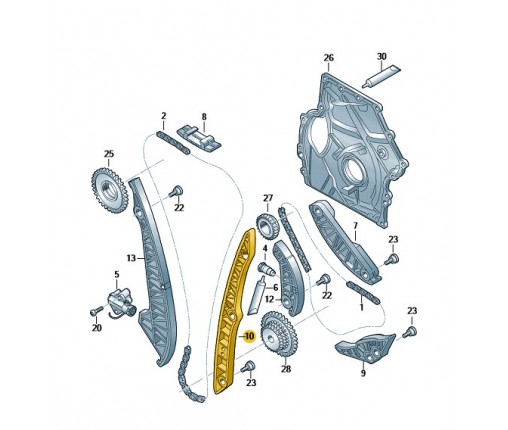 Szyna ślizgowa (nr katalogowy: 06H109469AP)