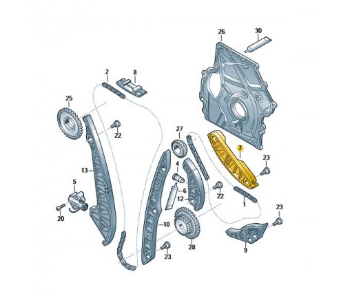 Szyna slizgowa (nr katalogowy: 06H109469AQ)