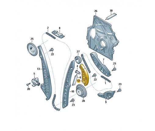 Szyna slizgowa (nr katalogowy: 06H109509P)