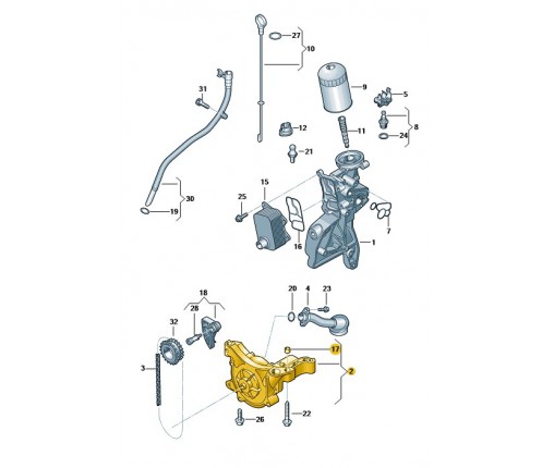 Pompa oleju (nr katalogowy: 06H115105DF)