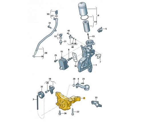 Pompa oleju (nr katalogowy: 06H115105GC)