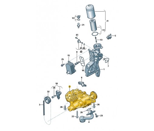 Pompa oleju (nr katalogowy: 06H115105GD)