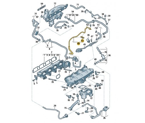 Wąż łączący (nr katalogowy: 06H133583B)