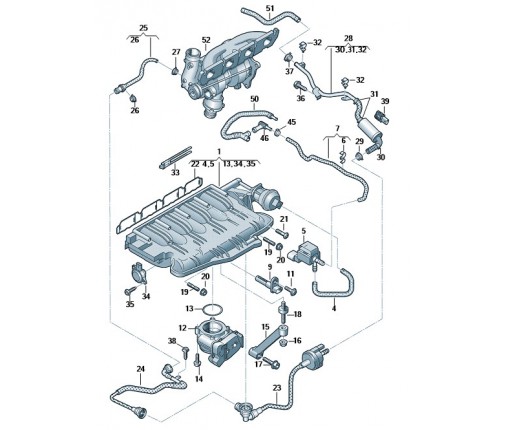 Wąż łączący (nr katalogowy: 06H133583F)