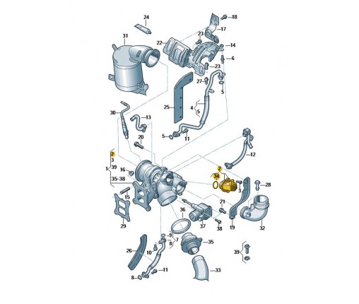 Zawór odcinający (nr katalogowy: 06H145710J)