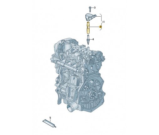 Nasadka świecy zapłon. (fajka) (nr katalogowy: 06H905199C)