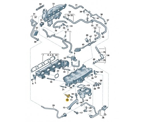 Czujnik temperatury (nr katalogowy: 06H905379)