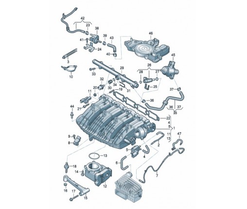 Zawór elektromagnetyczny (nr katalogowy: 06H906283J)