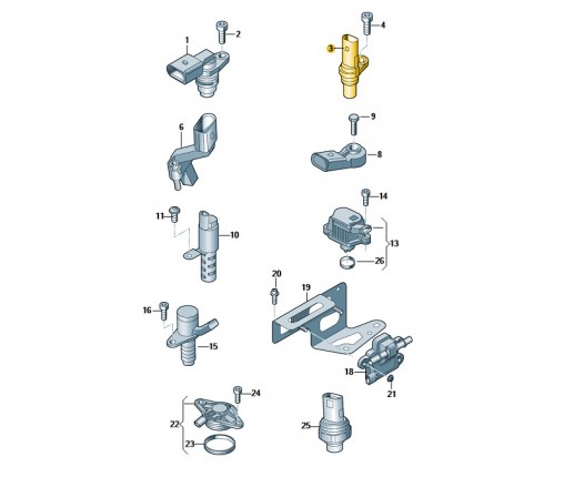 Nadajnik impulsow (nr katalogowy: 06H906433D)