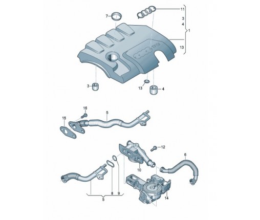 Rura odpowietrzajaca (nr katalogowy: 06J103213E)