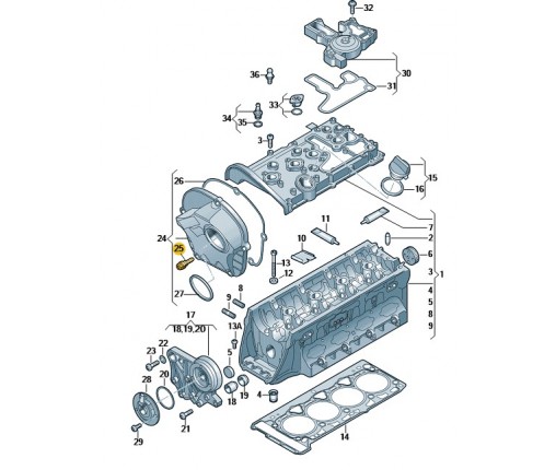 Śruba imbusowa soczewkowa z tulejką prow (nr katalogowy: 06J103831)