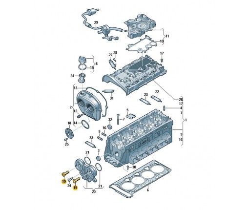 Zawór sterujący (nr katalogowy: 06J109257Q)