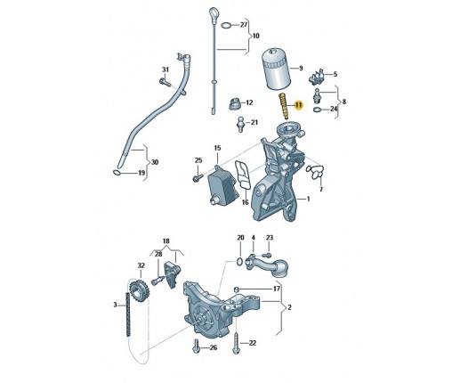 Rura (nr katalogowy: 06J115679E)