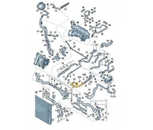 Rura wodna (nr katalogowy: 06J121065F)
