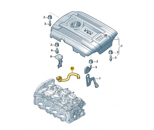 rura odpowietrzajaca (nr katalogowy: 06K103213AE)