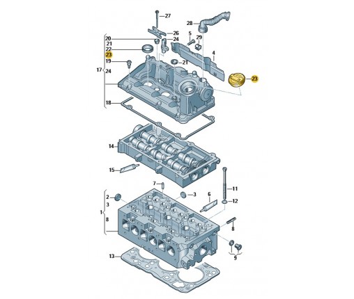 KOREK WL.OL. (nr katalogowy: 06K103485A)