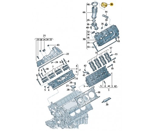 Zaślepka (nr katalogowy: 06K103485B)