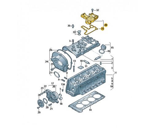 oddzielacz oleju (nr katalogowy: 06K103495AP)