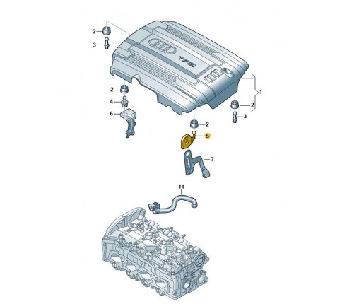 klip (nr katalogowy: 06K103733C)