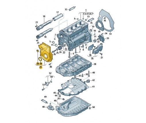 Obudowa napędu kół (nr katalogowy: 06K109210AF)