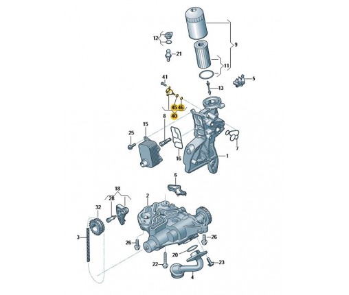 Zawór sterujący (nr katalogowy: 06K115243AB)