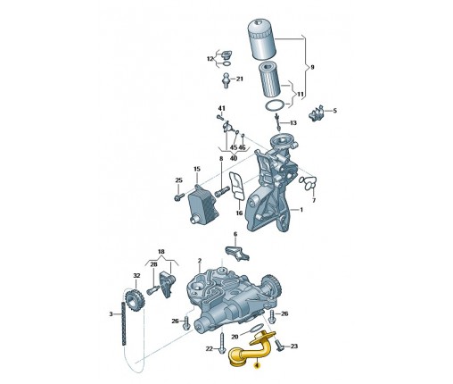 Kanał ssący (nr katalogowy: 06K115251M)