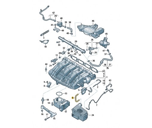 Wąż łączący (nr katalogowy: 06K133583D)