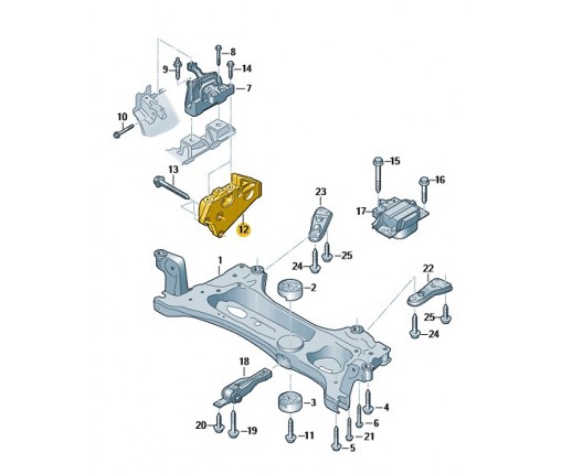 Podpora silnika (nr katalogowy: 06K199207A)