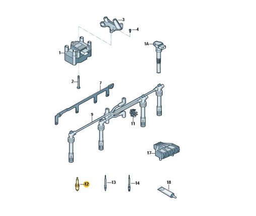 Świeca zapłonowa (nr katalogowy: 06K905601D)