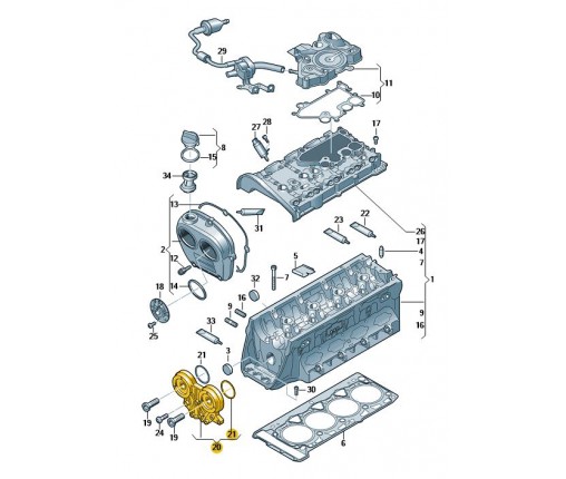 Wspornik mocujący (nr katalogowy: 06L103144K)