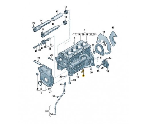 Dysza wtrysku oleju (nr katalogowy: 06L103154G)