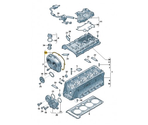 uszczelka (nr katalogowy: 06L103483A)