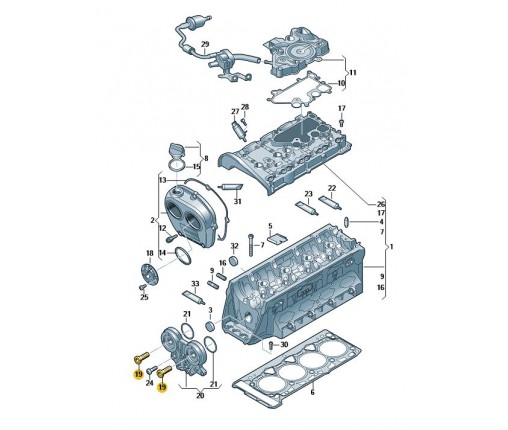 Zawór sterujący (nr katalogowy: 06L109257F)