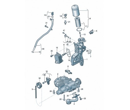 Kanał ssący (nr katalogowy: 06L115251S)