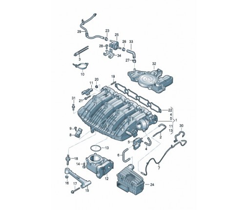 Wąż łączący (nr katalogowy: 06L133514A)
