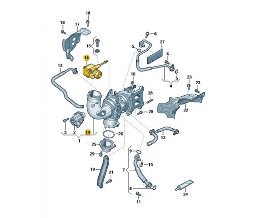 silnik nastawczy (nr katalogowy: 06L145612L)