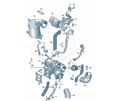 Uszczelka (nr katalogowy: 06L253039)