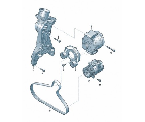 Pas wielorowkowy (nr katalogowy: 06L903137L)