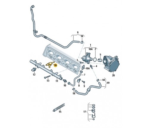 Zawór wtryskujący (nr katalogowy: 06L906036AK)