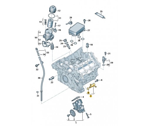 Zawór sterujący (nr katalogowy: 06M115393F)