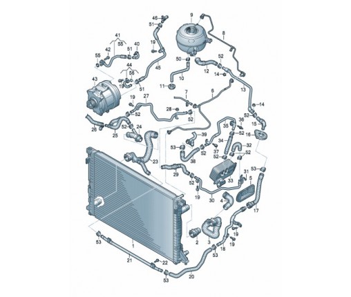 Rura wodna (nr katalogowy: 06M121486E)