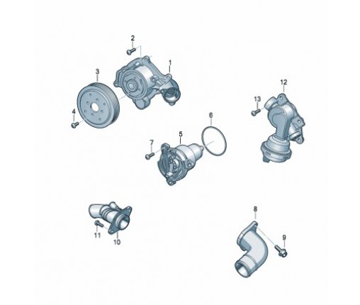 Zawor termopneumatyczny (nr katalogowy: 06M121678H)